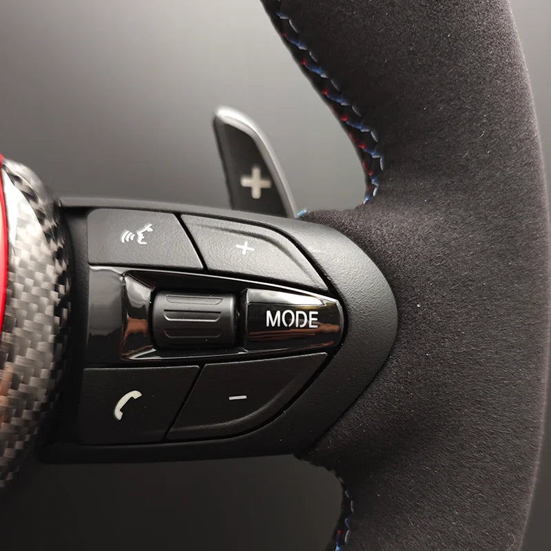 Volant Sport BMW M Performance - Semi Alcantara Blue / Red